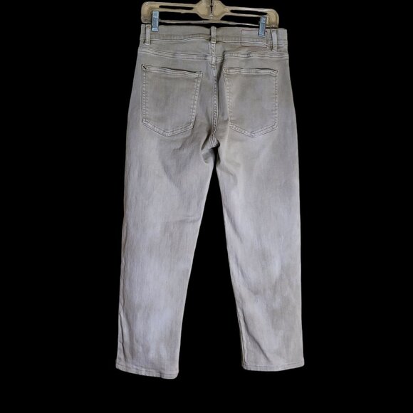 Men's Marine Layer 5-Pocket Twill Slim Straight Pants Size 30 X 30 Khaki Tan Bei - Picture 4 of 5